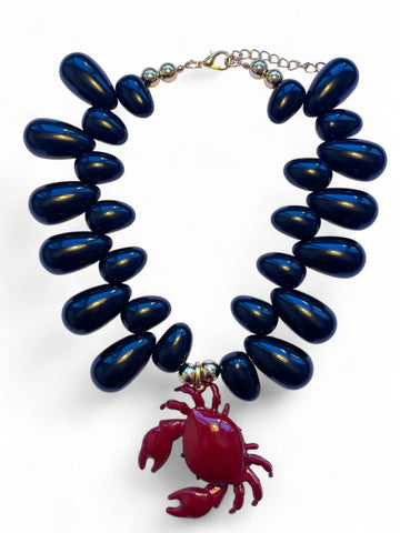Collier Crabe Noir