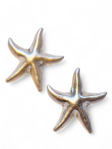 Boucles d'oreilles Étoile de mer (Argenté)