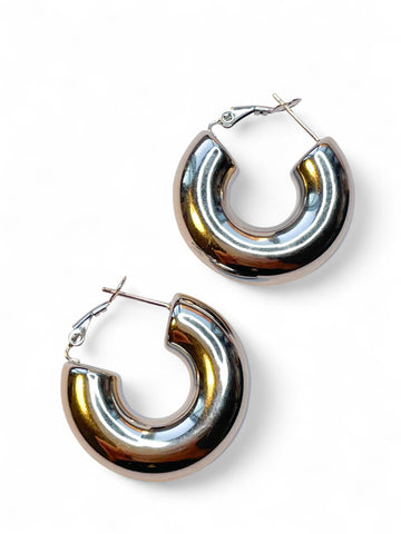 Boucles d'oreilles Léonie (Argenté)