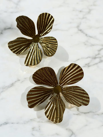 Boucles d'oreilles Hibiscus