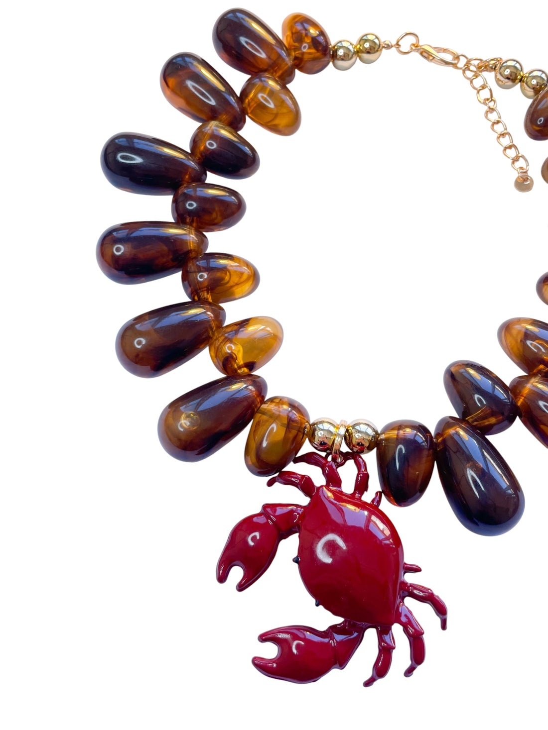 Collier Crabe Ambre