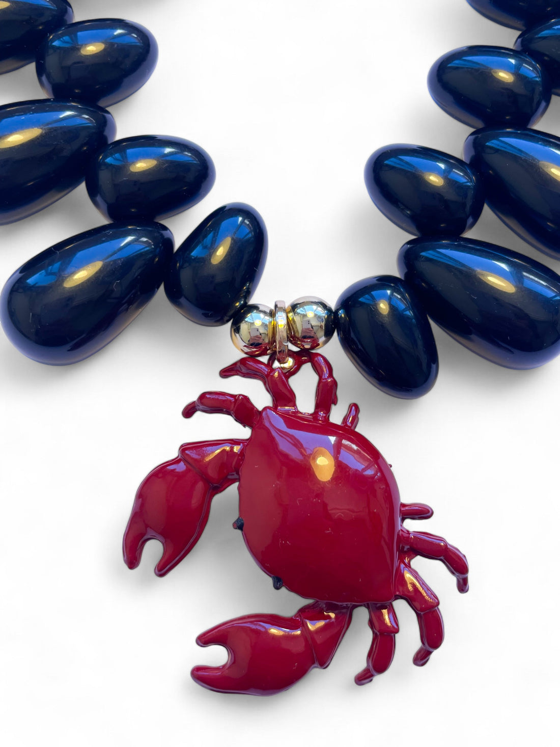 Collier Crabe Noir