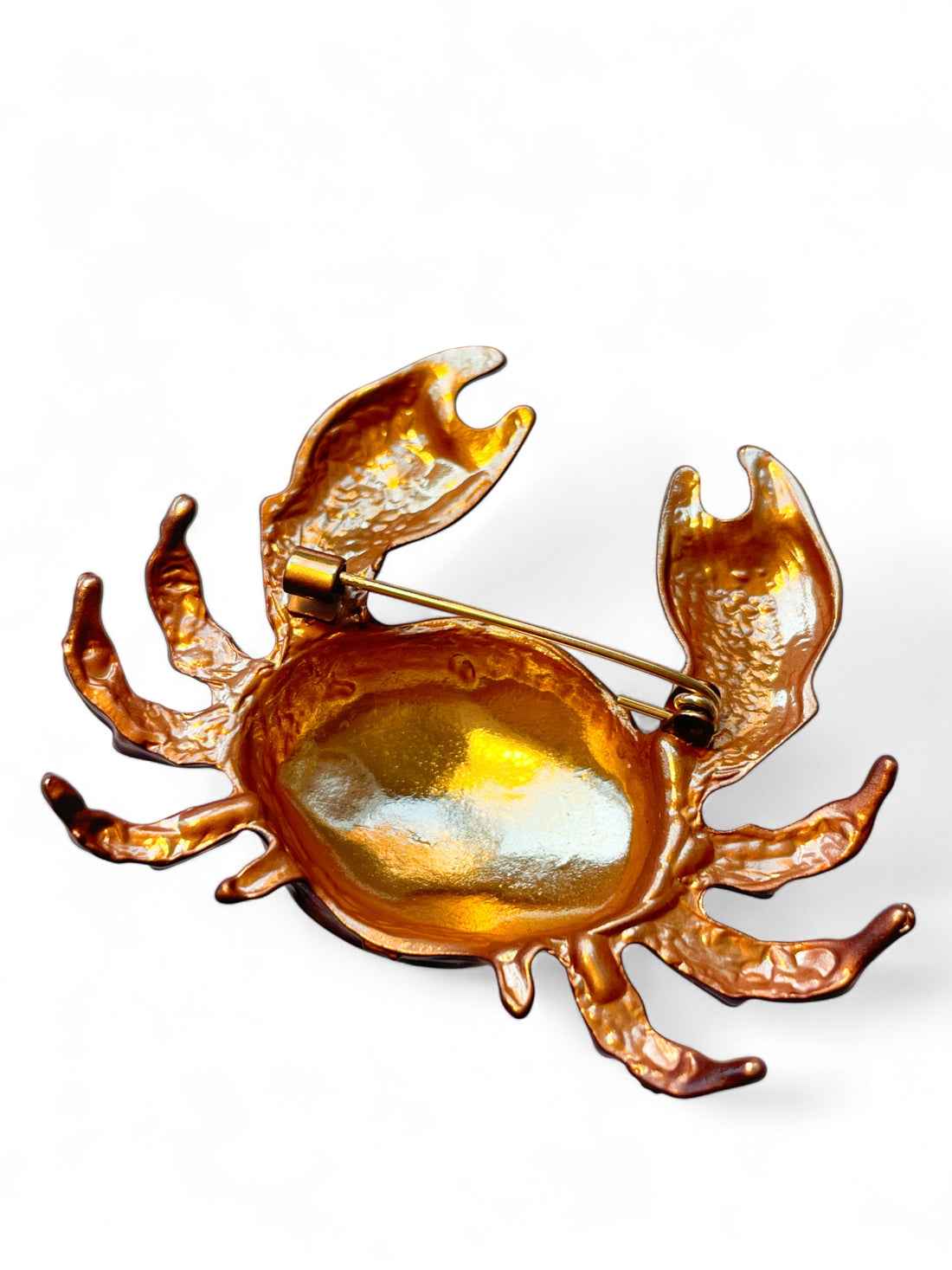 Broche Crabette Marron