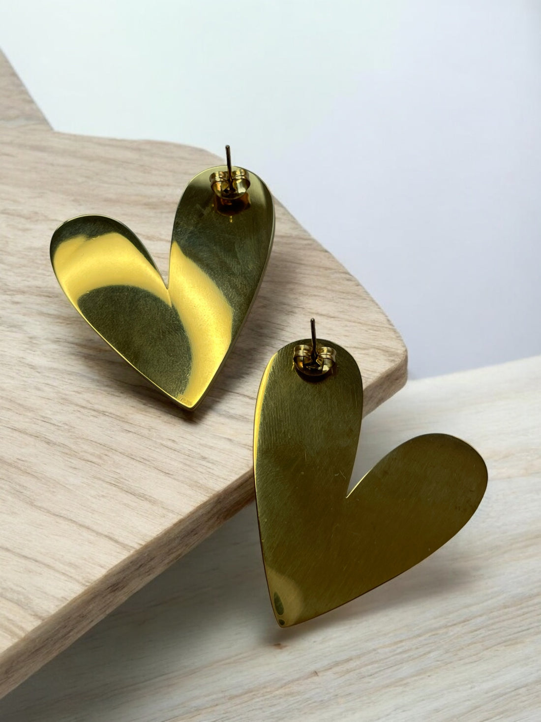 Boucles d'oreilles Cœur Blanc